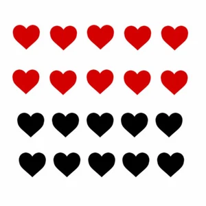 Set of Heart Temporary Tattoo Waterproof forever love valentine's day Valentine - Picture 1 of 16