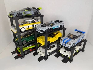LEGO Speed Champions Car Display Stand | 2/3/4 Capacity for Desk / Shelf - Black - Picture 1 of 11