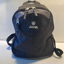 Jeep Mini Backpack Bag Travel Black Small Nylon Purse Sport Logo Zippered