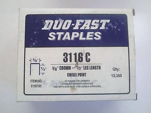 Duo-Fast 3116C Staple 2 SCATOLE!!! - Foto 1 di 1