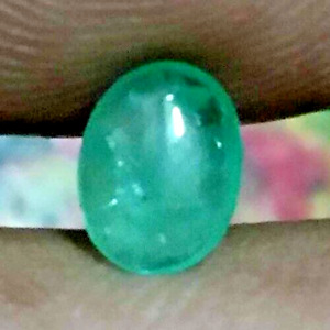 Natural Beautiful Colombian Green Emerald Cabochon Loose gemstone Certificatio