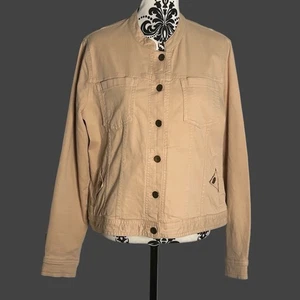 Laura Ashley hellpfirsichfarben lässige Baumwolljacke Größe 16 - Bild 1 von 7