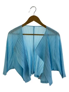 Cardigan top PLEATS PLEASE ISSEY MIYAKE blu 3 - Foto 1 di 4