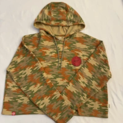 MAGELLAN OUTDOORS Calce Clásico SHINER BOCK Cerveza Camuflada Sudadera con Capucha Corta Para Mujer Talla XL Foto 1 de 4