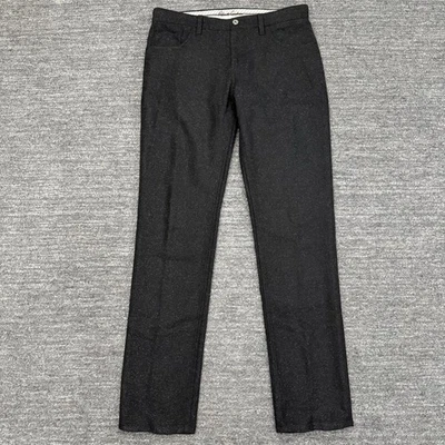 Pantalones Robert Graham Kipling Hombre 32X33 Gris Lana A Medida Oficina Tweed Frente Plano Foto 1 de 4