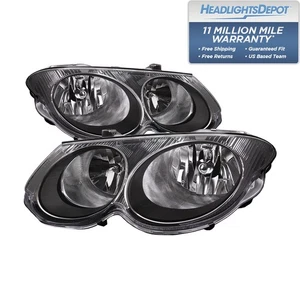 Headlight Halogen Set Left Right Pair Fits 1999-2004 Chrysler 300M - Foto 1 di 7