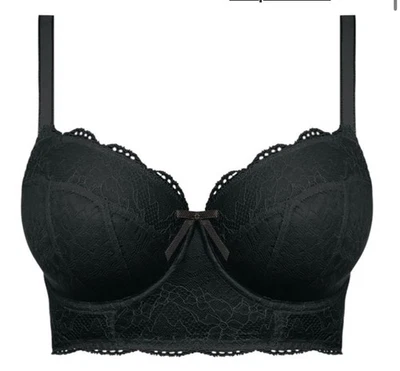 Freya Fancies Longline Bra Black Size 6FF AA1014BLK Brand New With Tags - image 1 of 4