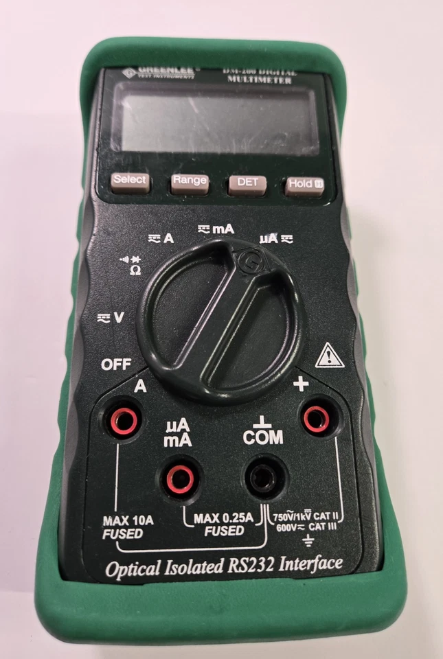 🔥 Greenlee DM-200 Digital Multimeter – Pro Quality – Tested – Leads Included Foto 1 de 4