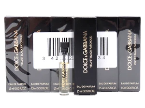 D&G DOLCE & GABBANA VELVET BLACK PATCHOULI EDP 1.5ml x 12 COLOGNE PERFUME SAMPLE - Picture 1 of 1