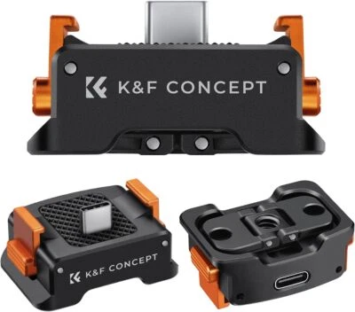 K&F Concept Charging Adapter Mount Base For DJI OSMO POCKET 3 Type-C Stand Dock - Imagen 1 de 4