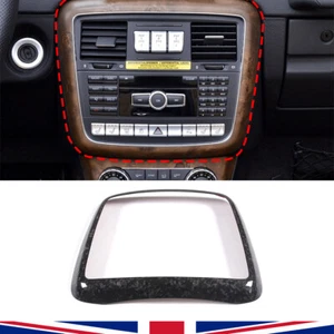 For Mercedes-Benz G-class 2012-2018 Forged Carbon Fiber Center CD Panel Frame - Picture 1 of 8