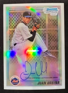 JUAN URBINA 2010 Bowman Chrome Prospects Refractor MLB RC AUTO #245/500 - Picture 1 of 1