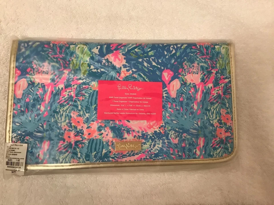 GWP Lilly Pulitzer Travel Organizer Fished My Wish Accessories