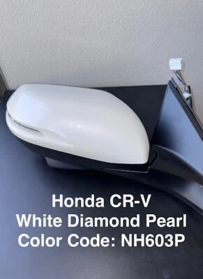 Espejo retrovisor blanco perla nuevo para Honda CR-V 2015-2016 pasajero lado derecho Touring Foto 1 de 4