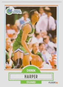 1990 DEREK HARPER Fleer Basketball Card # 42 - Picture 1 of 2