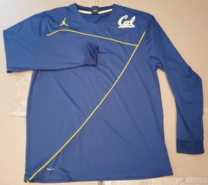 Camicia a maniche lunghe University California NikeFit Air Jordan uomo grande blu cal - Foto 1 di 16