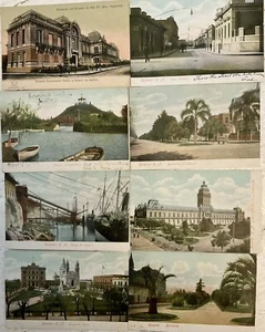 ROSARIO ARGENTINA LOT of 8 Antique Postcards Most Undivided Back c. 1901-1907 - Picture 1 of 10