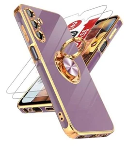  for Samsung Galaxy A15 5G Case: with Tempered Glass Screen A15 5G 6.5" Purple - Picture 1 of 7