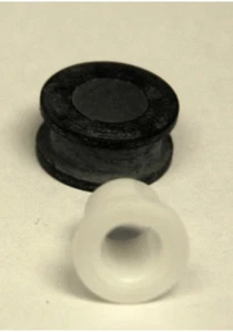 1956-67 CHEVROLET CARBURETOR LINKAGE BUSHING & GROMMET KIT CARTER HOLLEY 2PC* - Picture 1 of 2