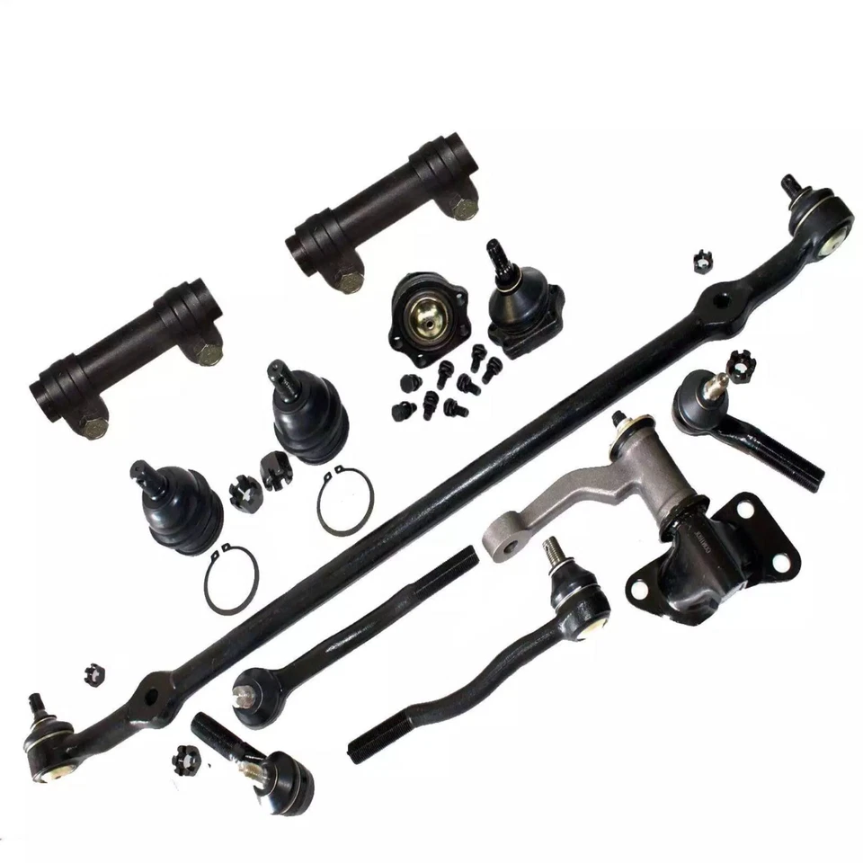 12 pc Kit Tie Rod Ends Idler Arm Ball Joints For Nissan D21 Pickup 86-97 2WD - Image 1 of 1