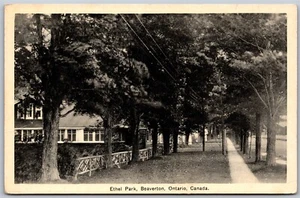 Postcard Beaverton Ontario c1934 Ethel Park Browck Township by J. E. Evans - Picture 1 of 2