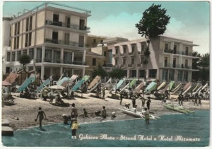 GABICCE MARE - PESARO - STRAND HOTEL E HOTEL MIRAMARE - VIAGG. 1965 -43087- - Imagen 1 de 1