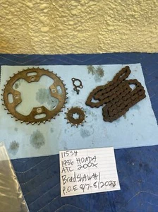1986 Honda Atc 200 X Front And Rear Sprocket With Chain 115 - Picture 1 of 10