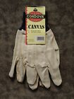 Cordova 20101 CANVAS Men's Work Gloves Blue Cotton Flannel Knit Wrist, 10 pack