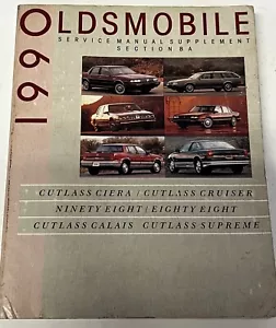 1990 Oldsmobile Eighty Eight Ninety Eight Regency Service Manual Supplement 8A - Foto 1 di 5