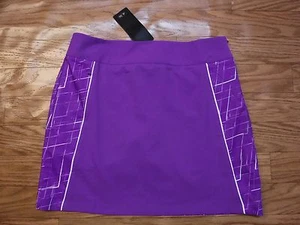 Falda Corta de Golf Adidas Clima Cool Vivid Púrpura/Blanca Incorporada para Mujer 8 Nuevo con Etiquetas $75 - Imagen 1 de 12