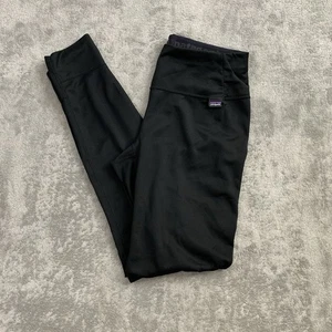 Patagonia Leggings Women S Capilene Midweight Baselayer Bottoms Black Outdoor - Picture 1 of 16