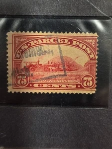 Q-11 Harvesting 75 Cent Parcel Post Stamp 1913 USA - Picture 1 of 2