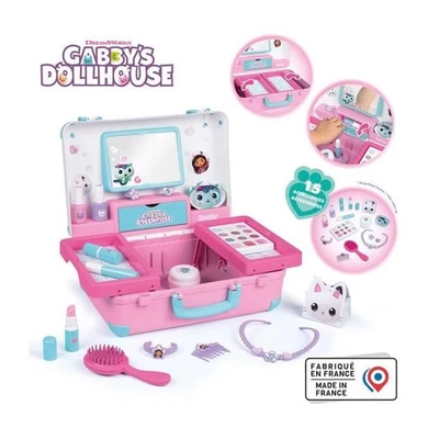 Smoby - Gabby et la Maison Magique - Valise beauté facile a transporter - 13 acc - Photo 1/4