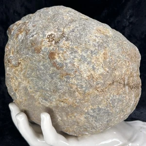 Large Geode 6-1/2" Unopened Rattler Crystal Quartz Whole Uncut Break Your Own - Picture 1 of 11