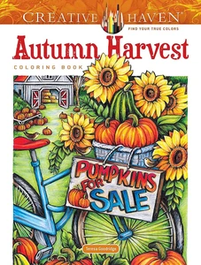 Autumn Harvest Coloring Book - Adult Coloring Book - Foto 1 di 12