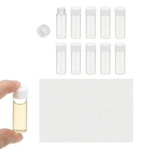 4ml Clear Glass Vials, 10Pcs Sample Vials Reagent Media Bottle - Imagen 1 de 6