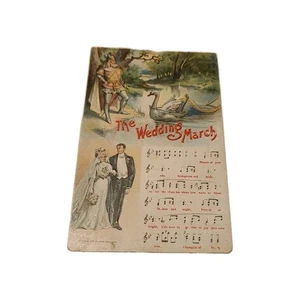 Antique Postcard Wedding March Song - Picture 1 of 2