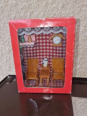 Meuble Pour Vitrine miniature Maison de poupée, Diorama 1:12 - Photo 1/4