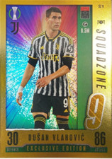 Topps Match Attax 2023/24 23/24 Dusan Vlahovic Exclusive Edition Squadzone Card