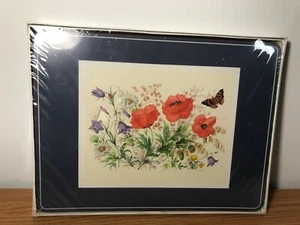 NIB ENGLISH LIFE FOUR 12" X 9" CORK-BACK PLACE MATS "FIELD FLOWERS" 9209- SEALED - Picture 1 of 3