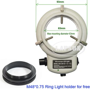 144 LED White Stereo Microscope Ring Light Lamp Illuminator Adjustable Bright AU - Picture 1 of 1