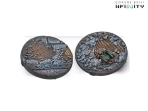 Infinity 55mm Scenery Bases Delta Series (2) CorvusBelli 285083 180° Markierung - Picture 1 of 2
