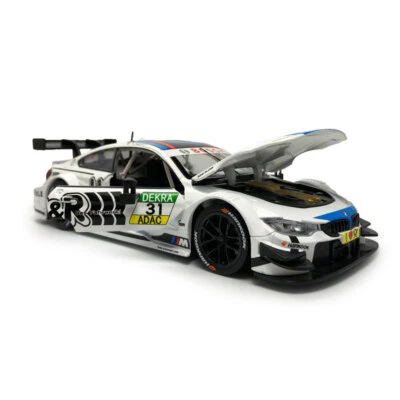 1/24 Scale BMW M4 DTM Model Car Diecast Toy Cars Metal Vehicle Boys Toys White - Image 1 of 4