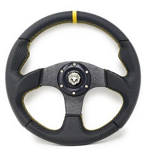 Steering Wheel Polaris 04-20 RZR 800 900 1000 XP Turbo Hub Can-Am X3 UTV Yellow - Picture 1 of 8