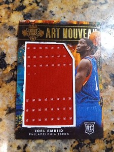 Joel Embiid  2014 Court Kings  Rookie /299 Art Nouveau Patch MVP  76sixers