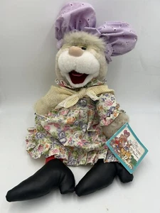 Great Grandmother Bunny Picnic Plush Puppet Applause 1987 Jim Henson Vintage - Picture 1 of 12