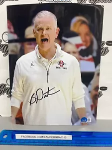 BRIAN DUTCHER SDSU SIGNED AUTOGRAPHED 8x10 BASKETBALL PHOTOGRAPH BECKETT BAS COA - Picture 1 of 4