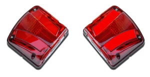 2x 24V LED NEON RED MARKER LIGHTS+WHITE NUMBER PLATE TRUCK LORRY CHASSIS TRAILER - Picture 1 of 2