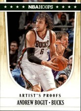 2011-12 Hoops Artist's Proofs Milwaukee Bucks Basketball Card #132 Andrew Bogut 