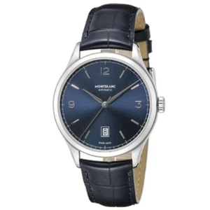 Montblanc Heritage 116481 Blue Men's Watch New + Box & Paper's - Picture 1 of 6